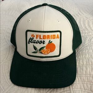 Florida Flavor Green and White Trucker Hat
